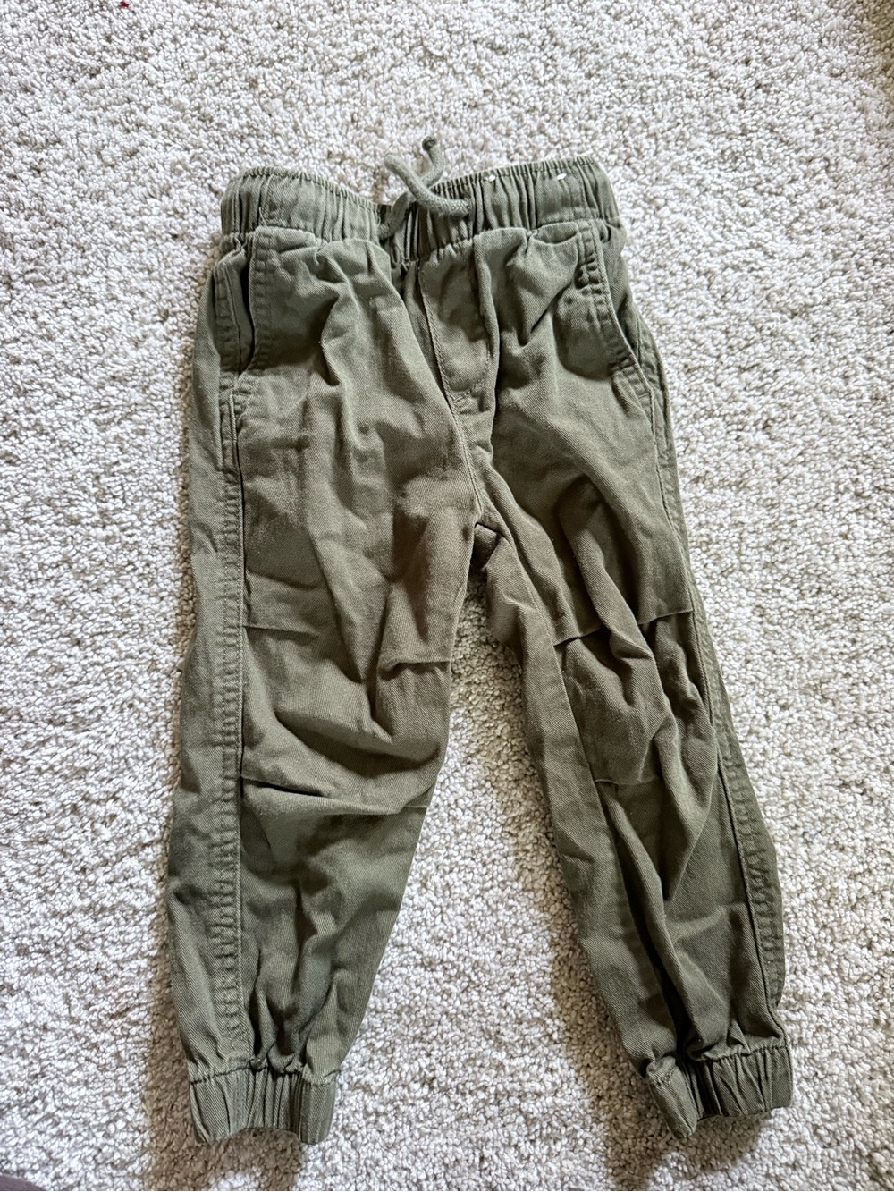 H&M Olive Green Kids Jogger Pants